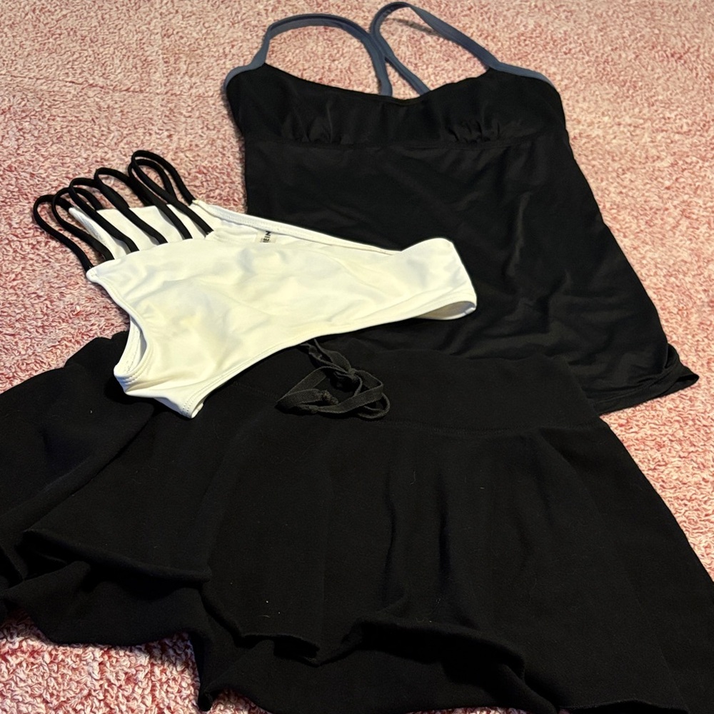 Beach Bundle set with top, bikini bottom and skirt